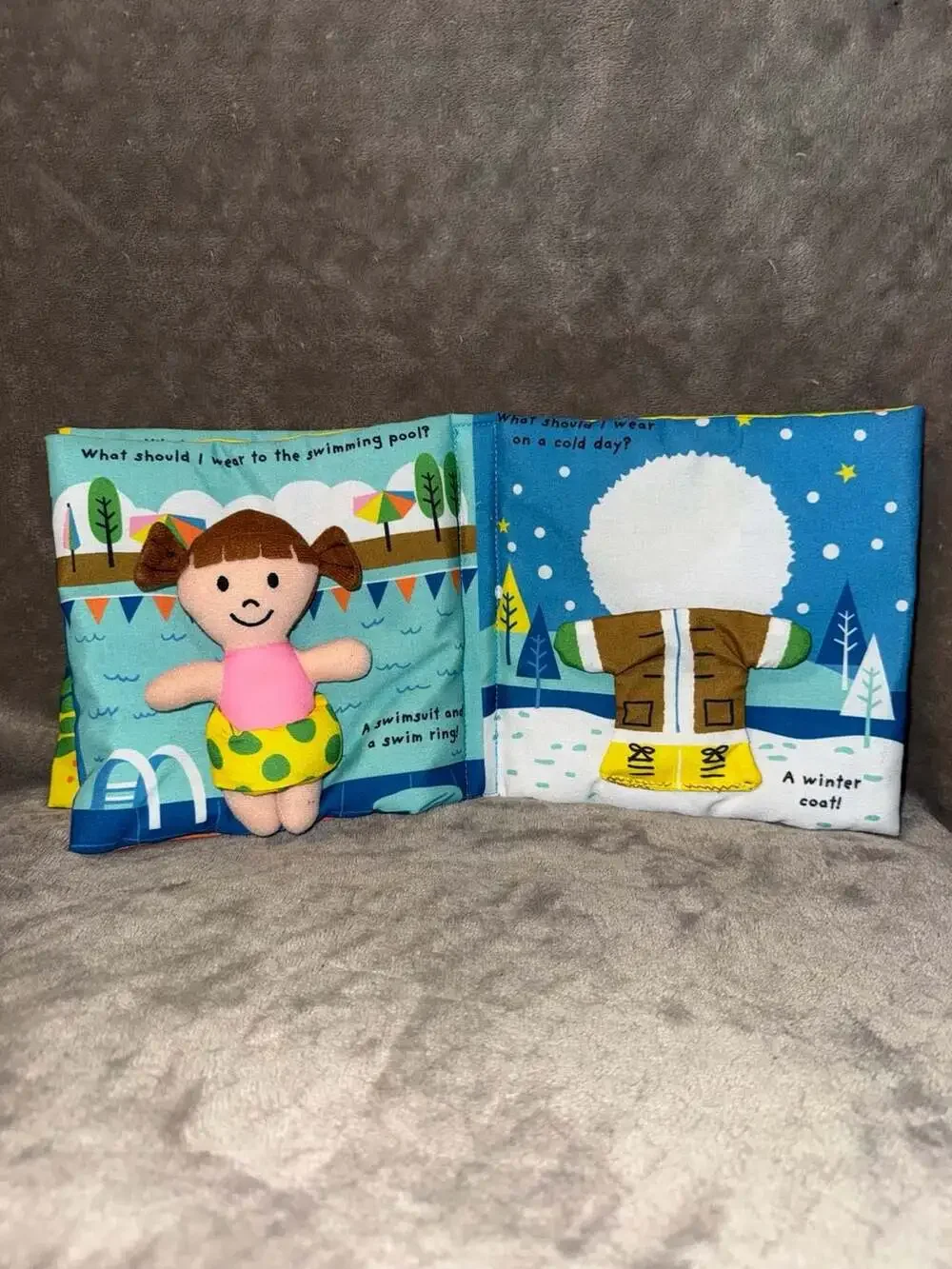 Melissa & Doug K's Kids What Should I Wear? Soft Activity Baby Book